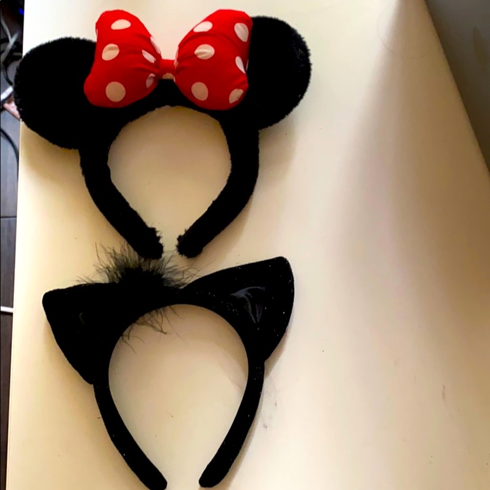 Girls Minnie Mouse and cat ears